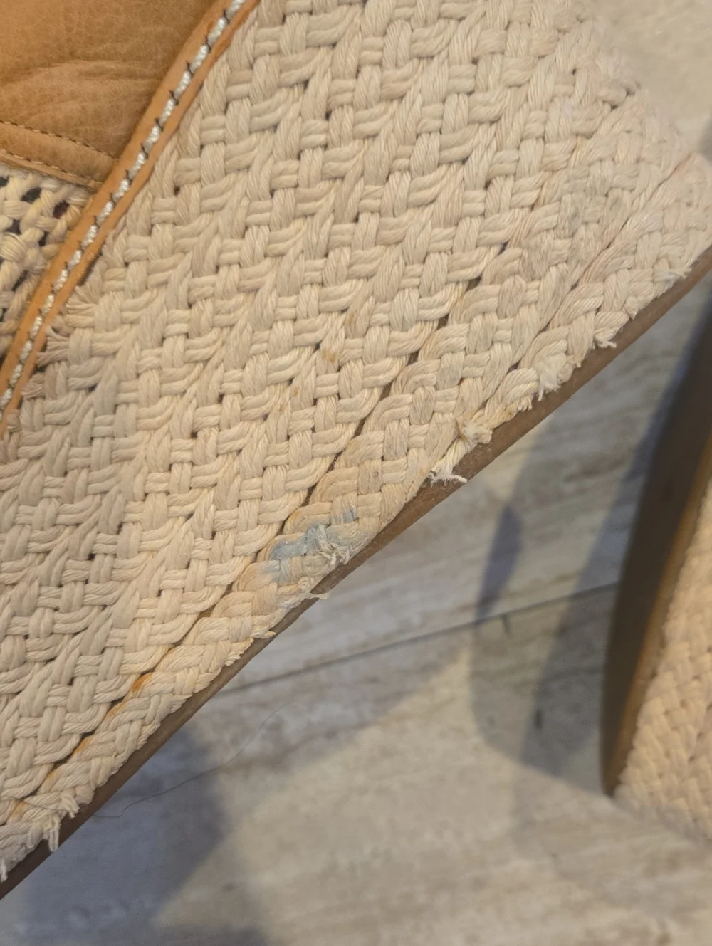 Jeffrey Campbell Curran Tie Jute/Crochet Platform Espadrille